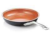 Gotham Steel 9.5” Frying Pan, Nonstick Copper Frying Pans with Durable Ceramic Coating, Nonstick Frying Pans, Nonstick Skillet, Copper Pans Nonstick, Egg Pan, Omelet Pan Cookware 100% PFOA Free